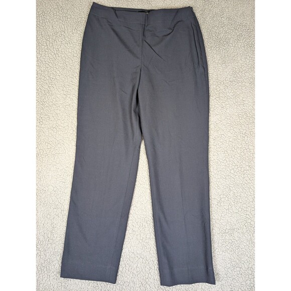 Talbots Hollywood Dark Navy Stretch Dress Pants Trousers Straight Leg 12 - Picture 1 of 9